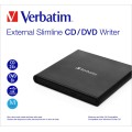 Оптично устройство за лаптоп Verbatim Mobile DVD ReWriter USB 2.0 Black (Light Version)