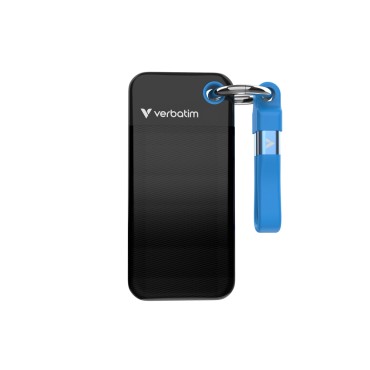 Външен SSD Verbatim Pocket SSD USB 3.2 Gen 2 1TB Black/Blue