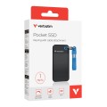 Външен SSD Verbatim Pocket SSD USB 3.2 Gen 2 1TB Black/Blue