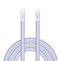Кабел/преходник Verbatim Sync & Charge SoftTouch USB-C to C cable 100W 120 cm - Purple