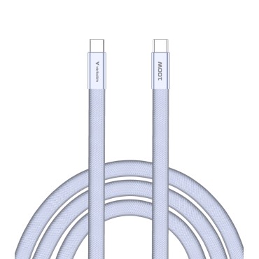 Кабел/преходник Verbatim Sync & Charge SoftTouch USB-C to C cable 100W 120 cm - Purple Кабел/преходник Verbatim Sync & Charge SoftTouch USB-C to C cable 100W 120 cm - Purple