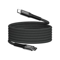 Кабел/преходник Verbatim Sync & Charge USB-C to USB-C 100W Magnetic 120 cm - Black