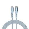 Кабел/преходник Verbatim Sync & Charge USB-C to USB-C 100W Magnetic 120 cm - Blue