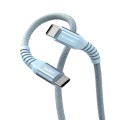 Кабел/преходник Verbatim Sync & Charge USB-C to USB-C 100W Magnetic 120 cm - Blue