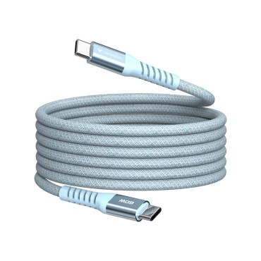 Кабел/преходник Verbatim Sync & Charge USB-C to USB-C 60W Magnetic 120 cm - Blue