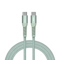 Кабел/преходник Verbatim Sync & Charge USB-C to USB-C 60W Magnetic 120 cm - Green