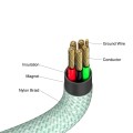 Кабел/преходник Verbatim Sync & Charge USB-C to USB-C 60W Magnetic 120 cm - Green