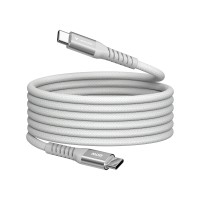 Кабел/преходник Verbatim Sync & Charge USB-C to USB-C 60W Magnetic 120 cm - Grey