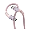 Кабел/преходник Verbatim Sync & Charge USB-C to USB-C 60W Magnetic 120 cm - Pink