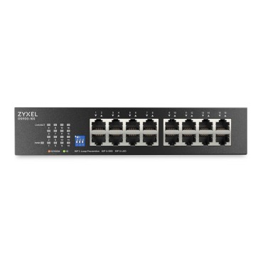 Суич ZyXEL GS1100-16S 16 port Gigabit - DIP selector Unmanaged Switch